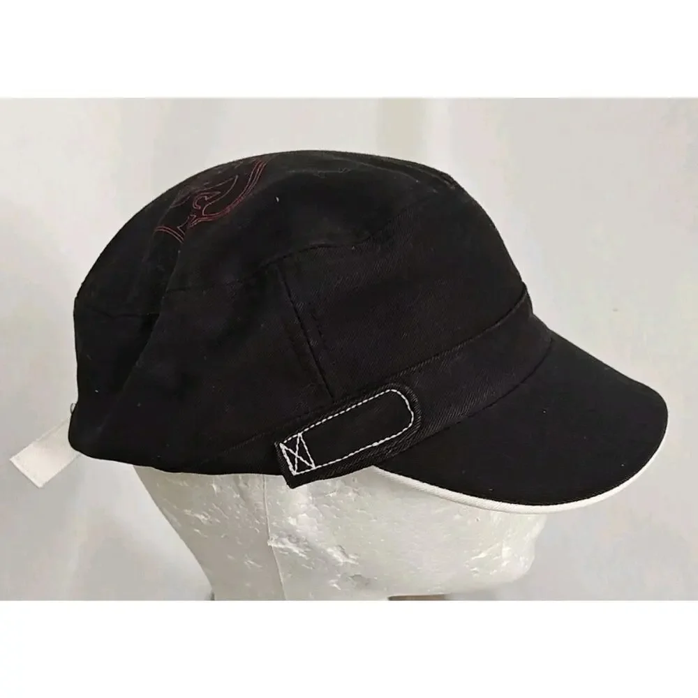NFL Arizona Cardinals Women's Hat Cap Black Adjustable Strapback Cadet‎ Newsboy